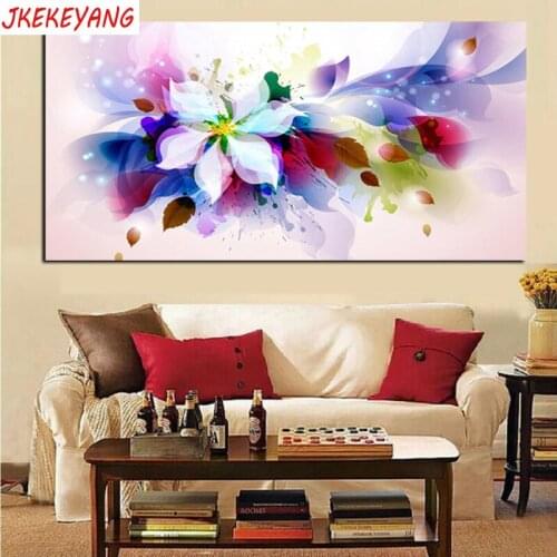 Large 5D Diy diamond painting Watercolor flower Diamond Mosaic Rhinestone Embroidery cross stitch Y3512