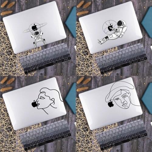 Astronaut Crystal Clear Printed Hard Shell Case Keyboard Cover For MacBook Air Pro Retina 11 12 13 15 16 inch 2020 A2337 A2179