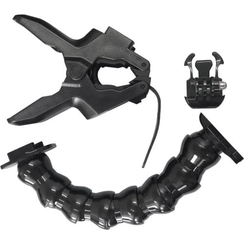 Jaws Flex Clamp Mount with Flexible Adjustable Gooseneck for GoPro Hero 8 7 Action Camera Accessory