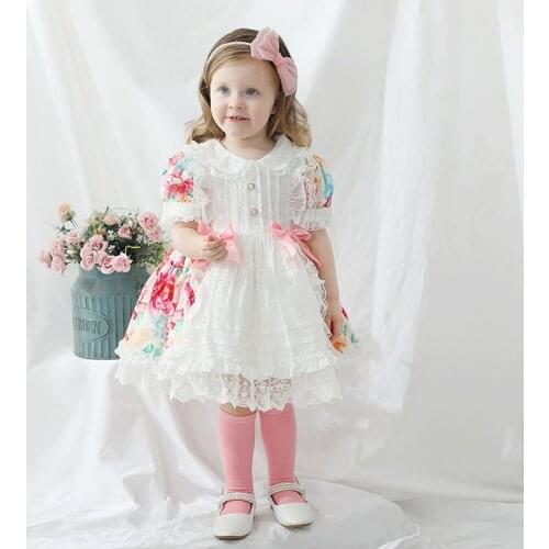 Child dresses girl clothes princess dressl flower party little baby for 2 to 7 years old