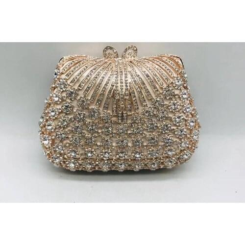 Designer Handbags High Quality Diamond with Crystal Day Clutch Lady Wallet Party Banquet Wedding Purse Ladies Party Small Purses