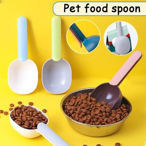 Для хомяка Pet Food Scoop Multifunctional Long Comfortable Handle Plastic Measuring Cup Pet Supplies for Dog Cat XH8Z