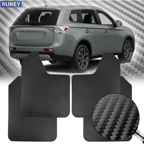 For Mitsubishi Pajero Mini Outlander Sport Shogun Challenger Endeavor Lancer Evo x Mud Flaps Splash Guards Mudguards with Clips