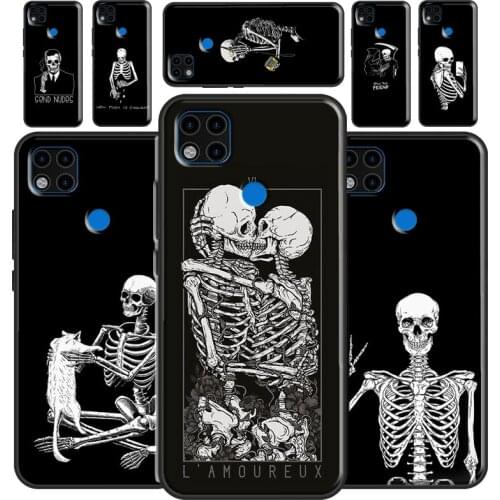 Aesthetics Skeleton Case For Redmi Note 8 Pro Note 9 Pro Note 9S 8T Note7 Capa Funda For Redmi 9C 9 9A Case