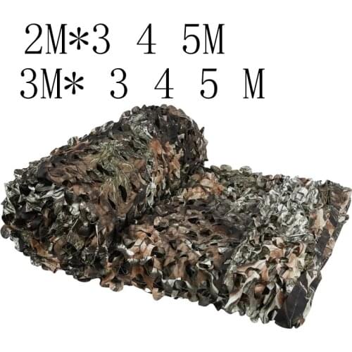 Camo Net 2*3 2*4 2*5 3*3 3*4 3*5 Camouflage Netting Shadow Network Garden Hiding Mesh Fence Camping Outdoor Cover Hanging Hunt