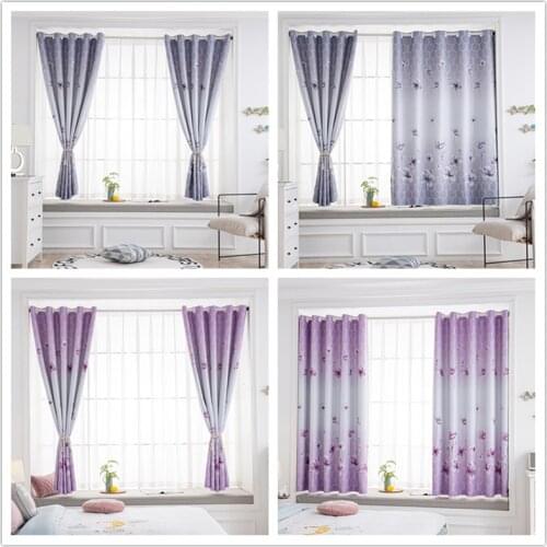 GY2846 Flowers Printing 1PC Short Curtain Living Dining Room "Customise" Bedroom