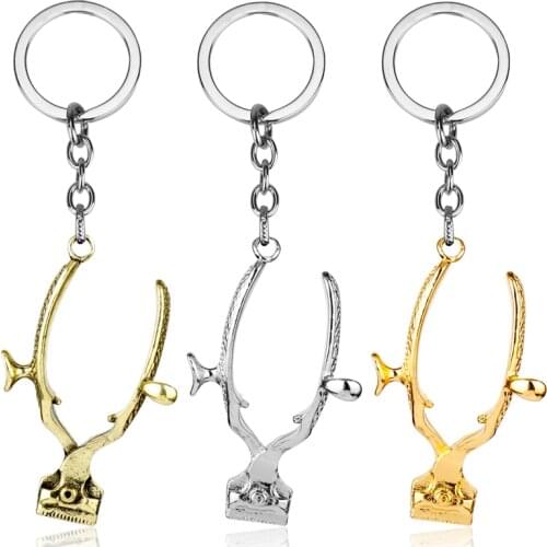 Creative Design Hairdresser stylist Jewelry Barber 3D Shaving device Scissors Hip Hop Hair Shave Gothic Keychain Christmas Gift