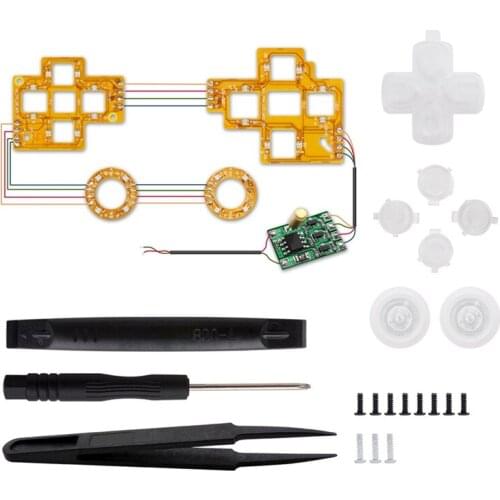 Multi-Color D-Pad Thumbstick Face Button DTF LED Kit 6 Colors For PS4 Controller Electronic Wireless Gamepad Accessories