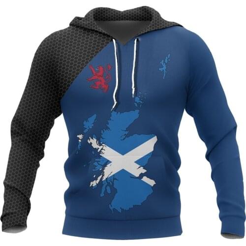 Mens 3D Print Hoodies Love Scotland Map Harajuku Pullover Unisex Hood Sweatshirts Jacket Hip-Hop Women New Streetwear Outwear