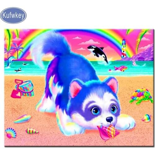 Cute pet dog DIY Diamond Painting Cross Stitch Kit 3D Sets For Embroidery Diamond Embroidery Cross-Stitch Needlework animal dog