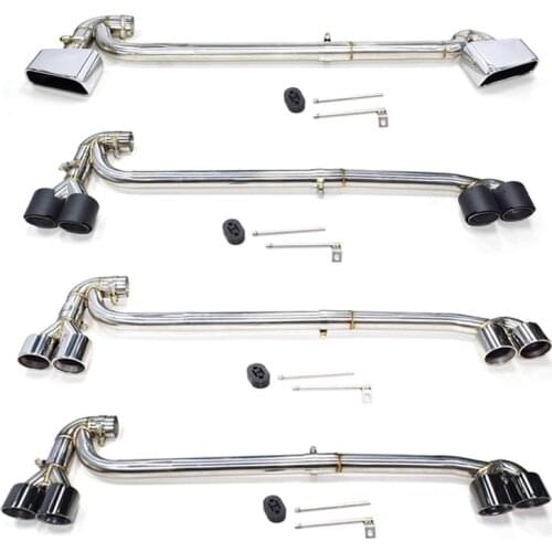 1 Set Exhaust Tip for BMW X3 X4 Stainless Steel Exhaust Pipe Carbon fiber Muffler Tip Car Exhaust Tip