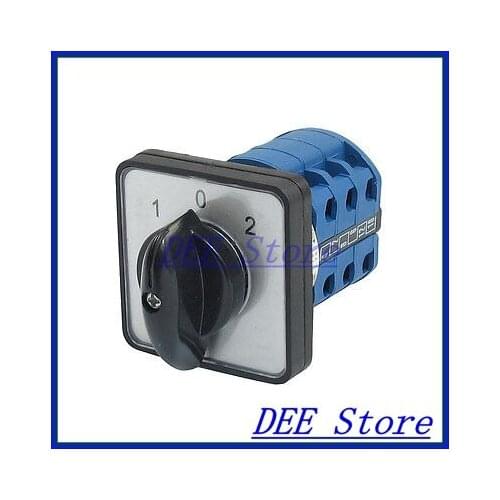 AC 440V 16A 12 Terminals 3 Positions Rotary Changeover Cam Switch LW39B-16/3