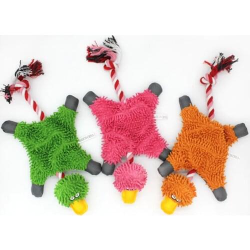 Animals Shape Squeaker Dog Toys for Small Dogs Pets Accessories Plush Puppy Chew Toy with Ropes Dog Supplies zabawka dla psa