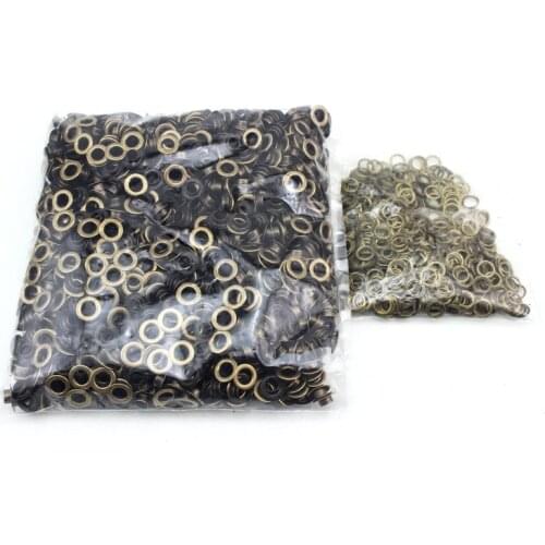 2000set 8mm plane eyelet metal copper eyelets buttons clothes accessory handbag findings FREE SHIPPING