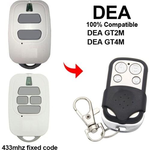 DEA GT2M GT4M 433,92mhz Remote Control Fixed Code Gate Garage Command DEA Gate Remote Transmitter 433mhz