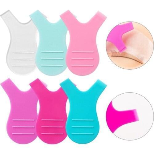 50 Pcs Reuseable Y Shape Plastic Eyelash Brush Grafted Eyelashes Brushes Eyelash Extension Clean Mascara Women Makeup Tools