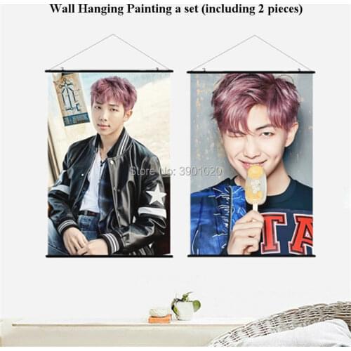 Man jhope rm modern Hanging Wall Scroll Painting 40cmx60cm home decor korea jimin girl wall Poster painting picture gift