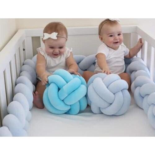 Warm Nordic Style Pillow Cushion Velvet Ball Knot Pillow Solid Color Baby Calm Sleep Dolls Stuffed Kid Adult Bedroom Decoration