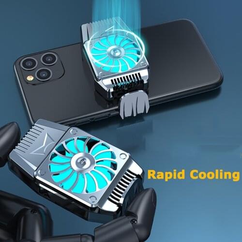 Universal Mobile Phone Radiator Phone Cooling Fan Cold Wind Handle Fan Heat Sink For iPhone Samsung XIAOMI HUAWEI Cooler Fan