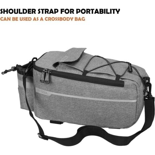 Bicycle Bag Trunk Cooler Pack Cycling Bicycle Rear Rack Storage Luggage Pouch Reflective MTB Bike Pannier Shoulder Bag Hot