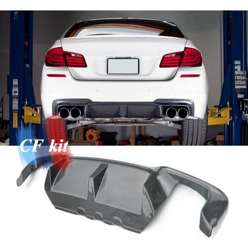 CF Kit Carbon Fiber Rear Diffuser For BMW F10 F11 MT M5 Body Kits Rear Lip Bumper Car Styling