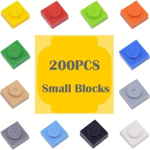 1*1 small particle building blocks compatible with a variety of similar building blocks small building model brick
