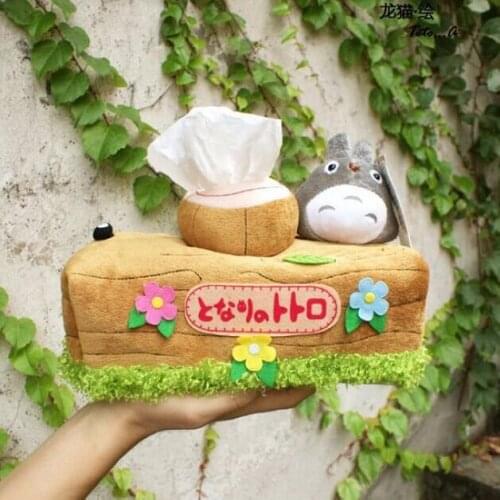 1Pcs Lovely Chinchillas Totoro Plush Doll Toy Tissue Boxes Extraction Household Product Totoro Gifts For Girls High quality