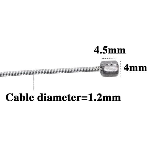 10 pieces 2m Road MTB Bike Fixed Gear Bicycle Shifting Cable Brake Line Gear Brake cable Sets Core Inner Wire Speed line