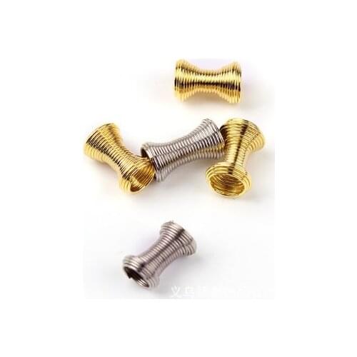 100pcs/lot 11mm length Spring beads caps End Caps Beads Hat Caps DIY Jewelry Accessories Findings fge3