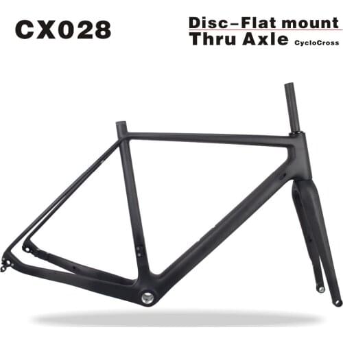 2021 MIRACLE Full Carbon Cyclocross Frame Size 49/52/54/56/58cm Thru Axle Cyclocross Bike Frame 700*40C bicicleta Carbon Frame