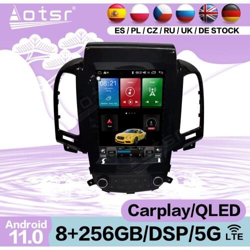 6G+128GB Tesla Screen Android 11 Player For Hyundai Santa Fe 2006 2007 2008 2009 2010 2011 2012 GPS Navi Stereo Radio Head Unit