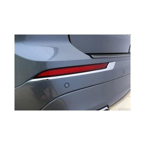 ABS Chrome Rear Fog Light Lamp Stripe Cover Trim 2pcs For Volvo XC60 2018-2019