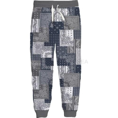 New Fashion Bandana Graphic Spring Autumn Winter Hip Hop Casual Brand 3D Print Paisley Pants Polyester v17