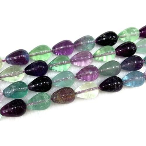 Natural Fluorite Stone Beads 15'' Drop DIY Loose Beads For Jewelry Making Beads For Women Necklace Earring Bracelet Pendant Gift