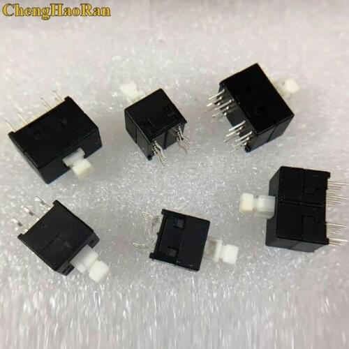 ChengHaoRan 1pcs 8.5*8.5MM Self-locked Push Button Switch White Micro Square Tact Switch DIY Electronic Switch 6pin 12pin
