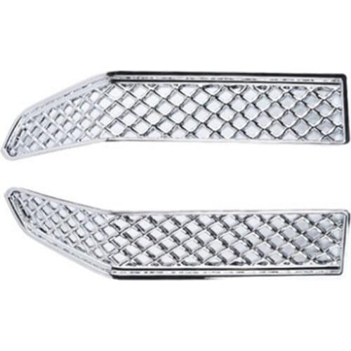 For Toyota Prado FJ150 LC150 2018 ABS Chrome Front Lower Grille Grill Cover Trim Car Accessories Styling