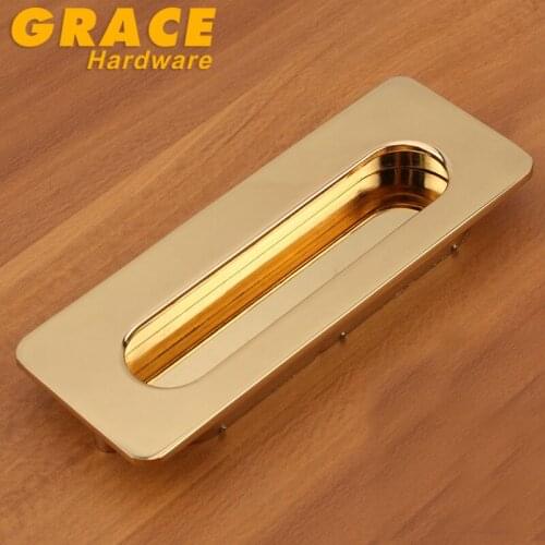 Home Slotted Drawer Dark Handle Invisible Cabinet Handles Furniture Knobs (C.C:96mm,L:107mm)