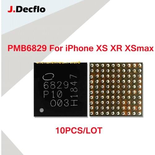 JDecflo 10pcs/Lot BBPMU PMB6829 6829 U_PMIC_K BBPMU_RF Baseband Power IC For iPhone XS XR XSMAX Integrated Circuits Replacement