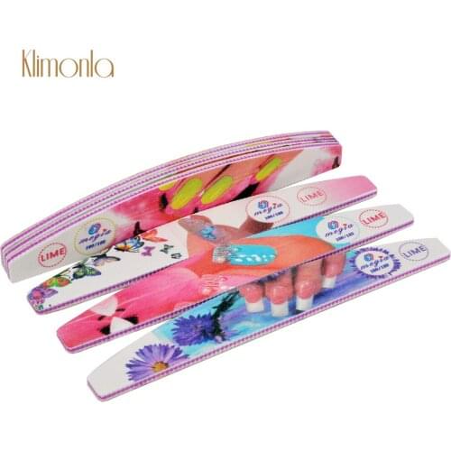 3Pcs/6Pcs Mix Style Colorful Design Nail Files 100/180 Grit Sanding Gel Sandpaper Lime Buffer Block Nails Art Manicure Tools