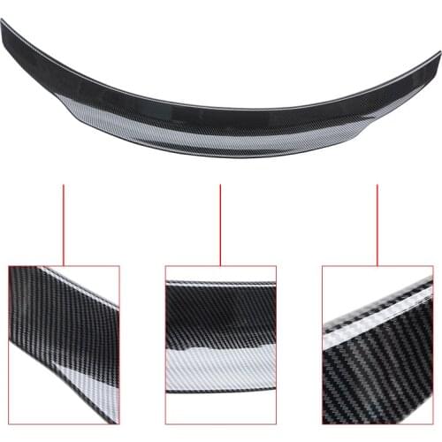 Loyalty Fits 2015-2020 BENZ C-Class W205 Coupe Rear Trunk Spoiler PSM Style Gloss Black Carbon Fiber Car Accessories