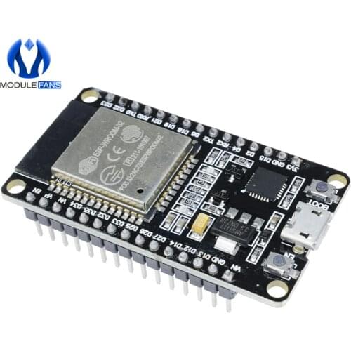 ESP32 Wroom ESP-WROOM-32 WIFI Bluetooth Development Board Dual Core CPU CP2102 Ultra-Low Power ESP32S Micro USB for Arduino