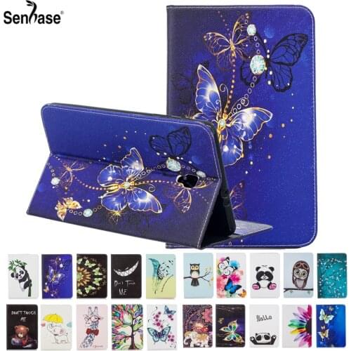 Fashion Painted PU Leather Flip Card Package Stand Tablet Cover For Samsung Galaxy Tab A 8.0 2017 T380 T385 Case