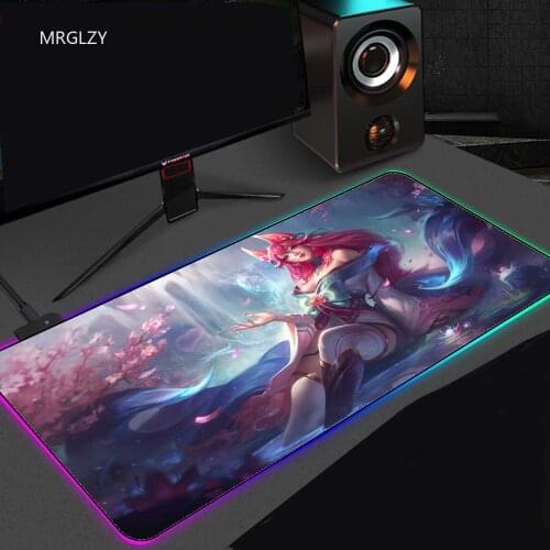 Soft Gaming Mouse Pad Glowing Computer Mousepad Waterproof Computer Keyboard Mat Desk Mat Sexy Gaming Mouse Pad Computer Mat