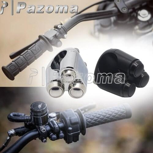 Custom Switch Gear Housing Triple Momentary Buttons 25mm 1" Bar M-Unit Push Button Switch for Ducati Scrambler Cafe Racer SV650X