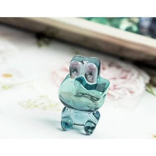Natural crystal fluorite carved rabbit pendant pendant accessories DIY accessories wholesale