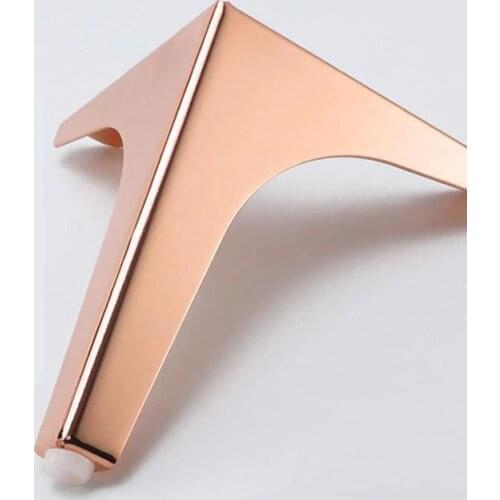 Golden Cabinet Foot Trident Electroplated Rose Gold Furniture Leg Legs Patio Table Bedroom Wood For Sofas