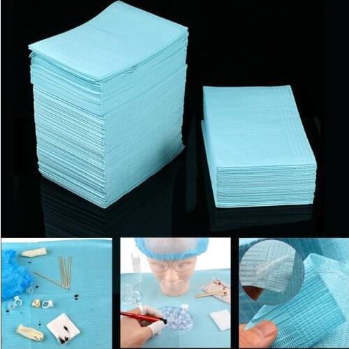 125pcs Black Tattoo Cleaning Wipes Disposable Dental Piercing Bibs Waterproof Sheets Paper Tattoo Accessories