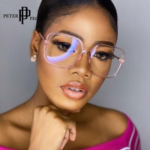 Fashion Oversized Square Glasses Frame Women Brand Designer Optical Glasses Frame Transparent Optical Eyeglasses Frames Unisex