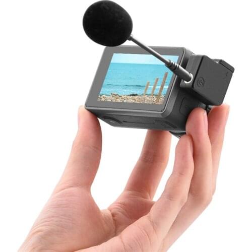 For Osmo Action Charging Audio Adapter Accessories 3.5mm USB Adapter External Microphone Mount for Osmo action