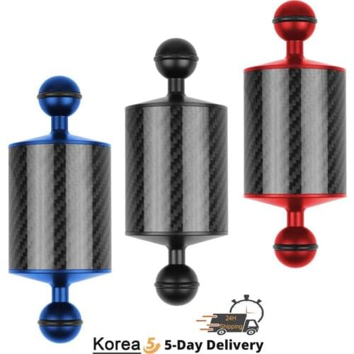 Carbon Fiber Float Buoyancy Aquatic Arm Dual Ball Floating Arm Diving Camera Underwater Diving Tray for Gopro Action Camera